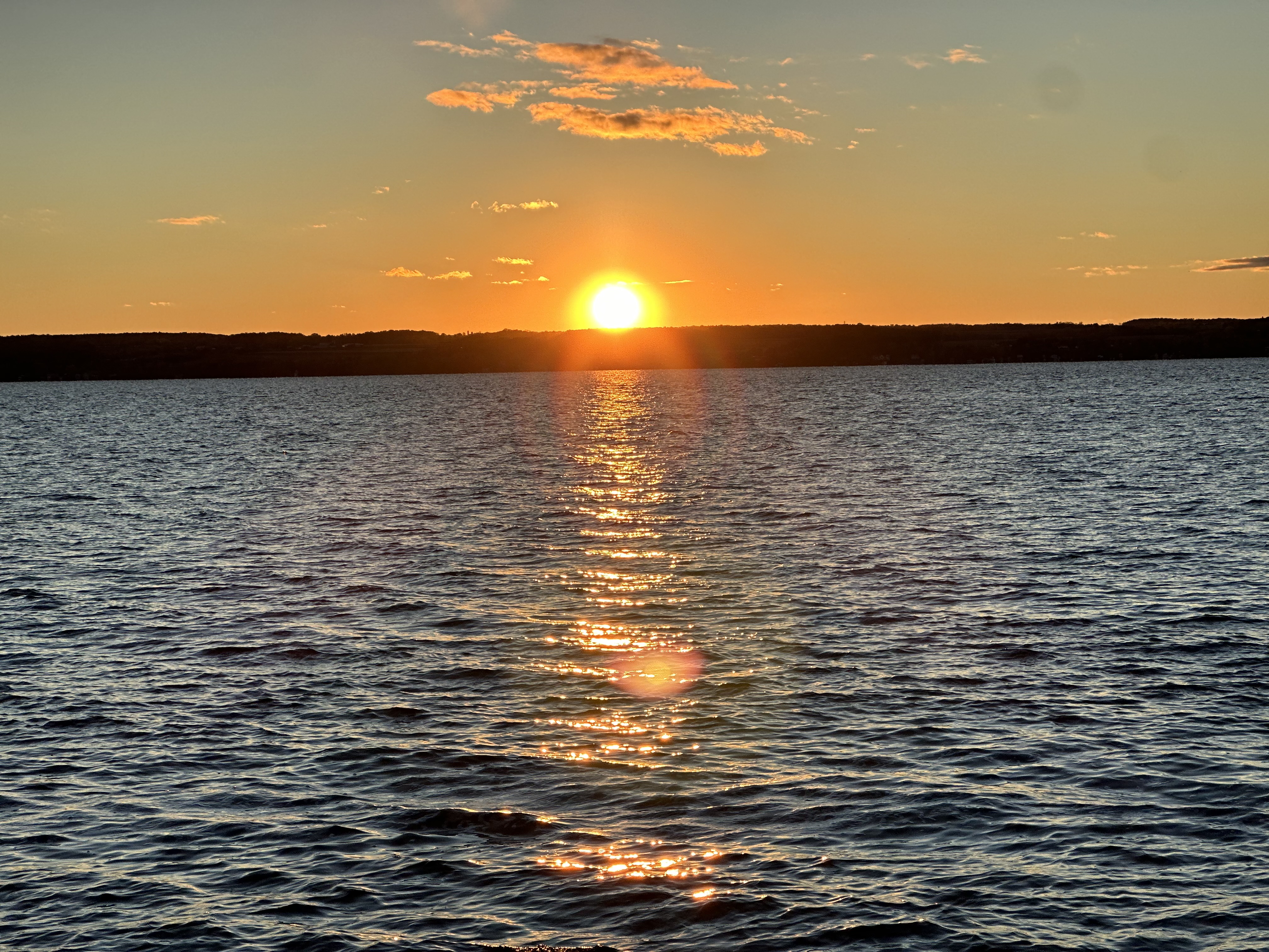 Sunset on the water