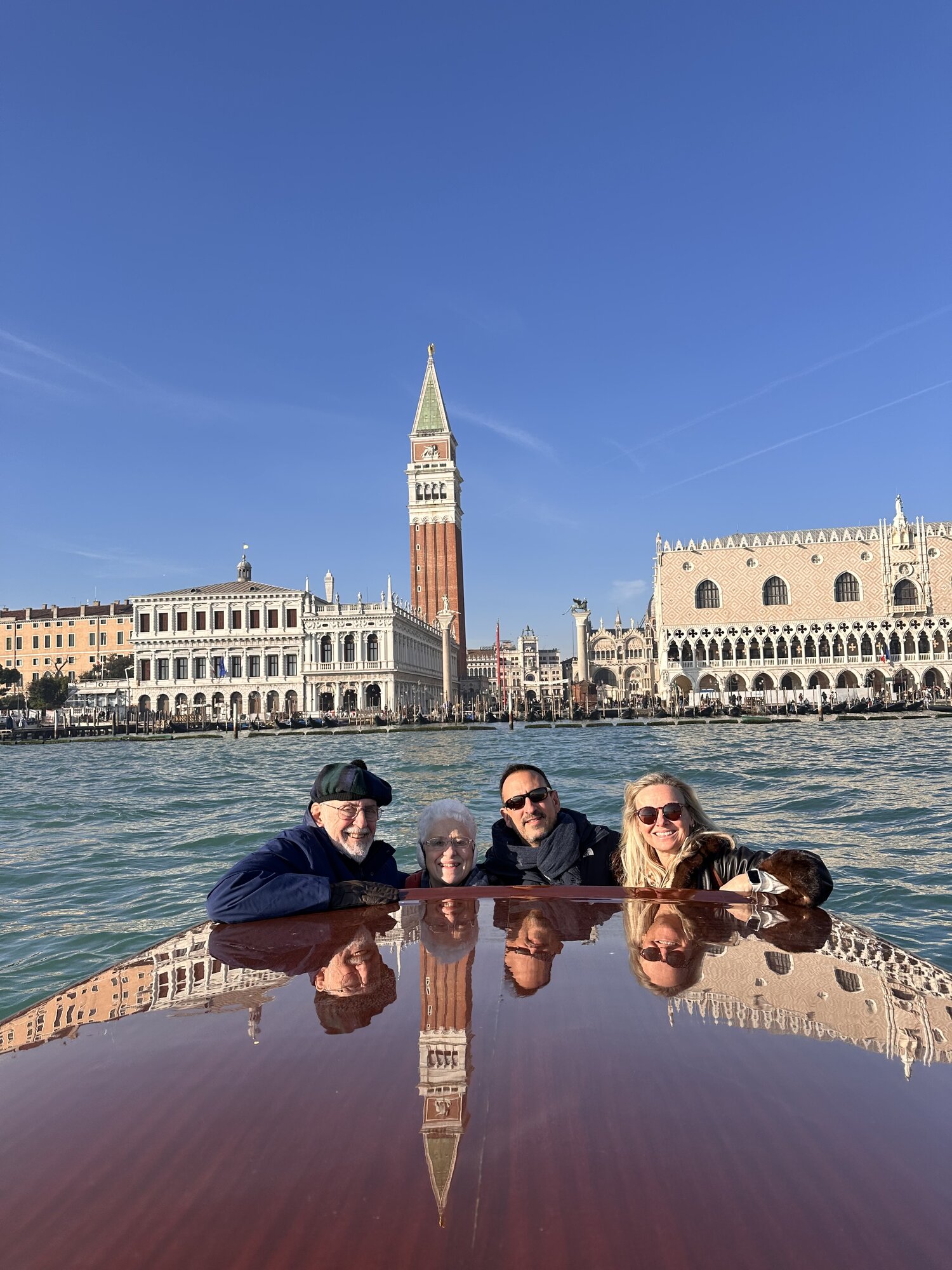 A boat on the Venice canals, our accessible alternative to gondola-hopping