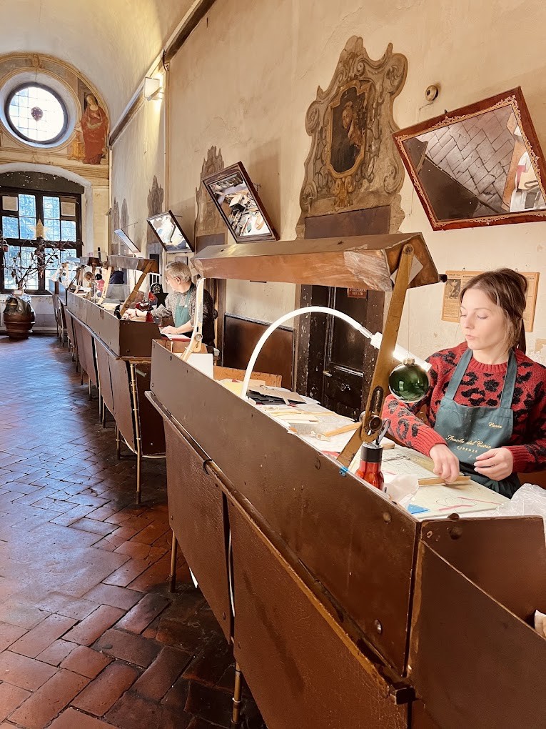 Inside a Florentine leather workshop