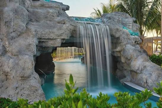 Waterfall grotto at St. Regis Longboat Key