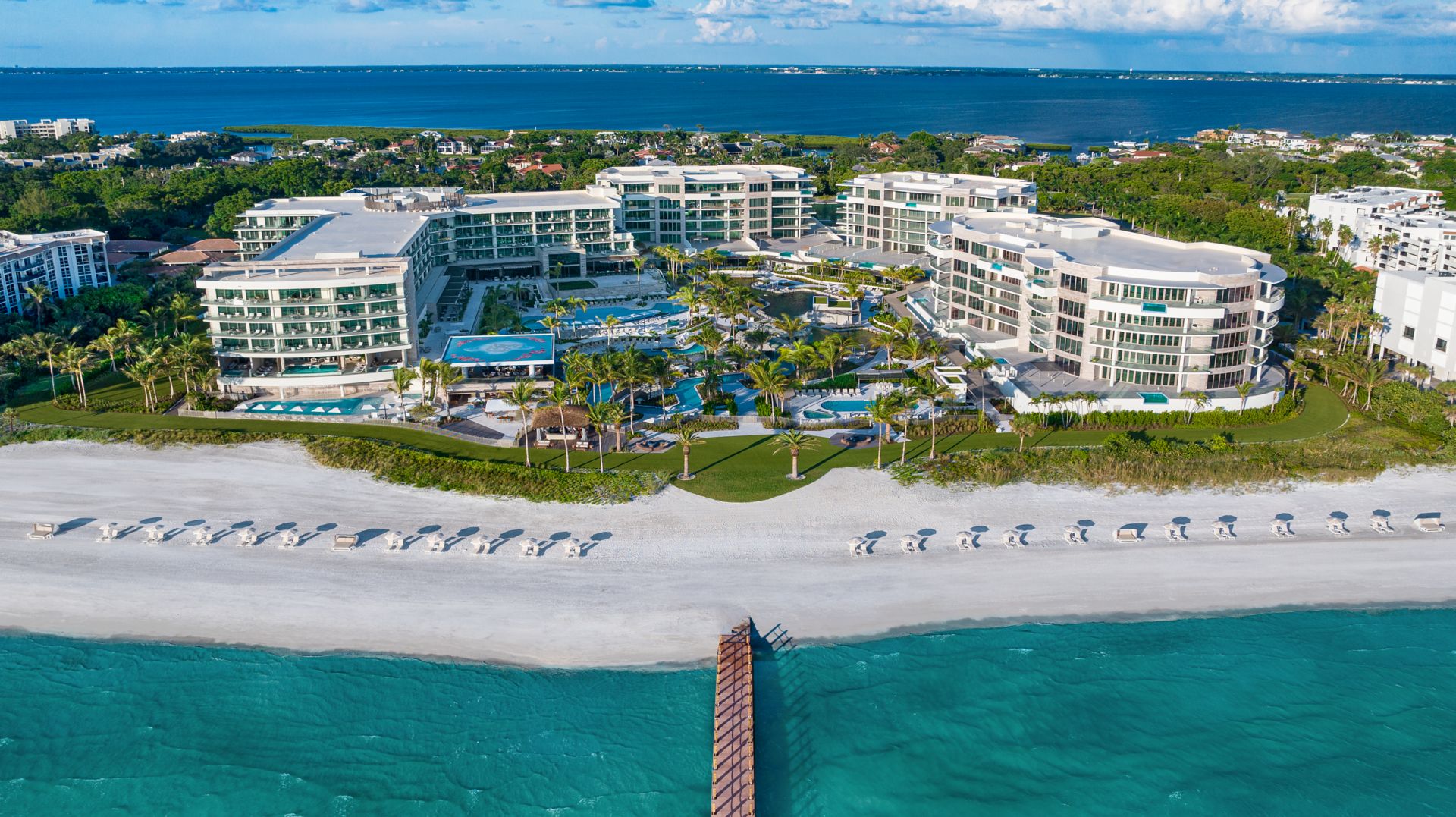 Aerial view of St. Regis Longboat Key resort